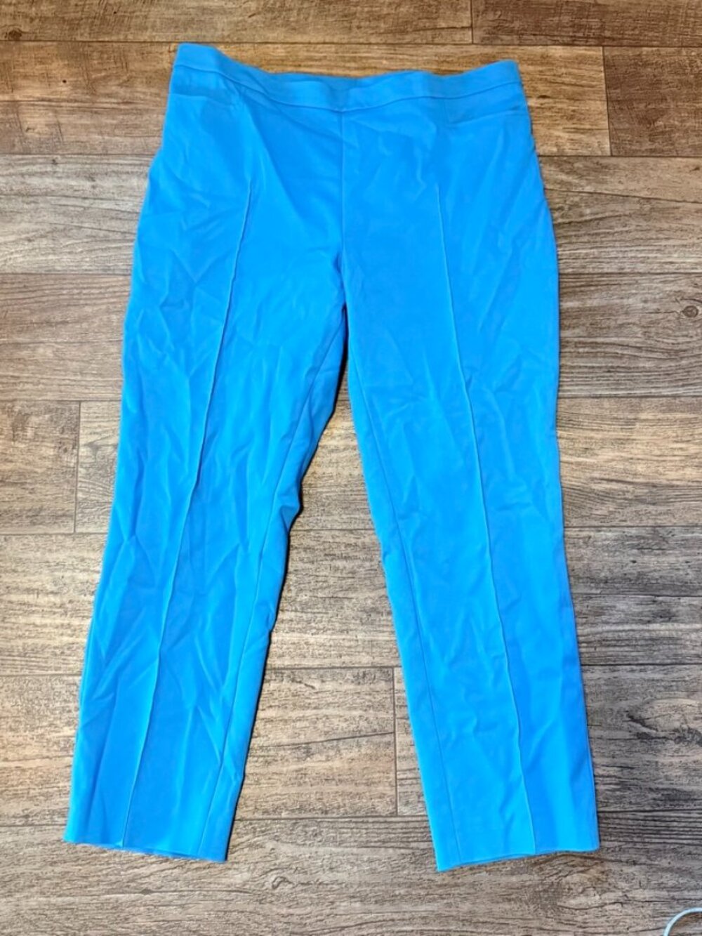Bright Blue Akris Punto Trouser Pants
